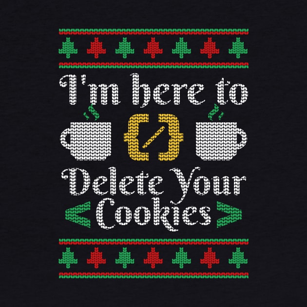 Delete Cookies Nerd informatic student Ugly sweater by SNZLER